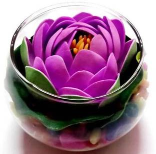 Green Plant indoor Purple Lotus Artificial Flower