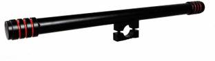 WHEETOYKART Heavy Duty Single Rod Leg Guard Front Bike Safety Crash Bar with Stylish 3 Red Strip Compatible Bike Crash Guard