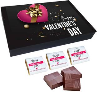 CHOCOINDIANART Wonderful Happy Valentine's Day, 12pcs Chocolate Gift Box, Truffles