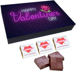 CHOCOINDIANART Lovely Happy Valentine's Day, 12pcs Chocolate Gifts, Truffles