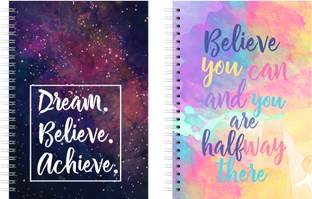 Lauret Blanc Combo A5 Daily Planner and Organiser, To Do List, Affirmation and Gratitude Journal- A5, 80 GSM, 160 Pages each. Plan for 80+80 days A5 Planner/Organizer Ruled 160 Pages