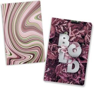 Doodle Bold Beats Set of 2 Notebooks A5 Diary Ruled 80 Pages