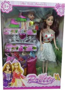 LooknlveSports Fashion D001 Doll Pretty Girl With Accessories (Multicolor) (Multicolor)