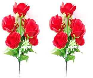 artificial hub COMBO Red kali roses flower Red Rose Artificial Flower