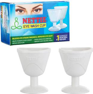 NETTIE Pack of 2 Plastic Eye wash cups