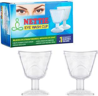 NETTIE Pack of 2 Plastic Eye wash cups