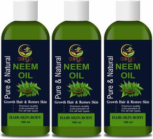Cargo Cold Pressed (Organic) Neem Oil for Skin, Body & Hair Oil-300ML Hair Oil