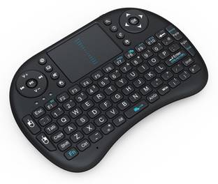 Flipco Wireless Touchpad Keyboard with 360 Degree Flip, USB Drive Port Rechargeable Keyboard Tray