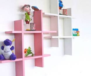 Extend Crafts Wooden Wall Shelves Book Shelf Floating Hanging Mount Rack storage ( Pieces 2 ) Wooden Wall Shelf