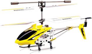 Toy House Metal Helicopter 3 Channel Infrared Remote Control with Gyroscope n LED Lights for Indoor