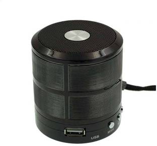 JERK Mini Bluetooth Speaker with FM Radio, Memory Card Slot, USB Pen Drive Slot, AUX Input Mode (Black) 10 W Bluetooth Speaker