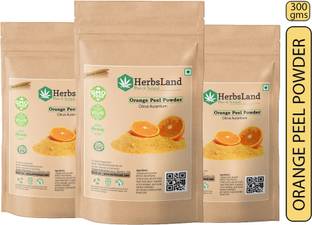 HerbsLand Organic Orange Peel Powder For Skin Whitening Face Pack