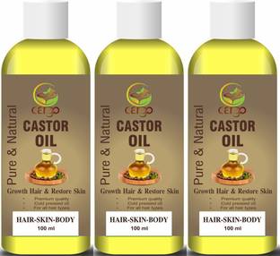 Cargo Cold Pressed (Organic) Castor Oil for Skin, Body & Hair Oil-300ML Hair Oil