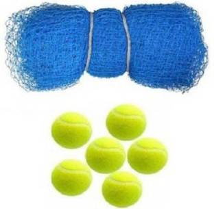sports trading 30 Feet X 10Feet Nylon Cricket Practice Net with 6 Cricket Tennis Ball Cricket Kit Cricket Kit