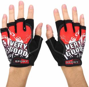 TUHI printed Riding Half Finger Gloves,Anti-Skid Silicone Gloves for Cycling Fitness Cycling Gloves