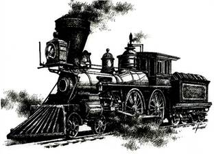Ordershock Train Locomotive Men and Women Waterproof Tattoo