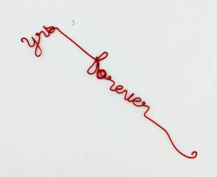 Tejgiftss yours forever Sign - Wire Name Bookmark - Planner Clip - Handmade Personalised Planner Marker - Page Marker - Custom Paper Clip - Book Marker - Planner Accessories - Binder Clip. wire book mark Bookmark