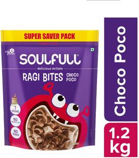SOULFULL Ragi Bites- Choco Poco,1.2kg - NO MAIDA & POWER OF 7 GRAINS Pouch