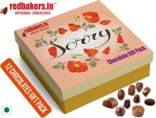 redbakers.in Sorry 12Chocolate Gift Box Truffles