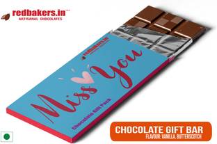 redbakers.in Miss You Butterscotch Chocolate Gift Bar Bars