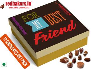 redbakers.in BestFriend 12Chocolate Gift Box ट्रफल्स