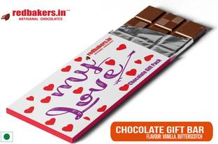 redbakers.in My Love Butterscotch Chocolate Gift Bar Bars