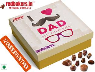 redbakers.in BestDad 12Chocolate Gift Box Truffles