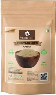 VEDICINE 100% Natural Multani Mitti (Fuller's earth) Powder For Face Cleanser Face Wash