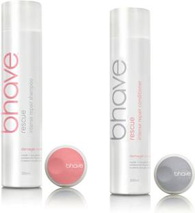 BHAVE RESCUE Intense Repair Shampoo (300 ML) With Conditioner (300 ML) For Damage Control