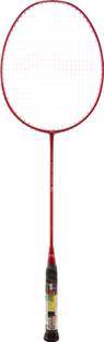 LI-NING Full Carbon Graphite Lightweight Strung Badminton Racquet, S2 Silver, Red Strung Badminton Racquet