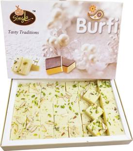 Singla Pure Pista Badam burfi (1KG) Box