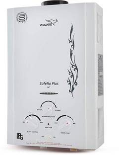 V-Guard 6 L Gas Water Geyser (Water Geyser (SAFE-FLOW PRIME, White), White)