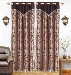 Home Edge 214 cm (7 ft) Polyester Room Darkening Door Curtain (Pack Of 2)