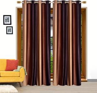 Stella Creations 214 cm (7 ft) Door Polyester Curtain (Pack Of 2)