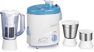 PHILIPS HL1632_ 500 Juicer Mixer Grinder (3 Jars, Blue)