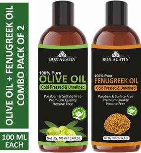 Bon Austin Premium Olive Oil & Fenugreek Oil - Cold