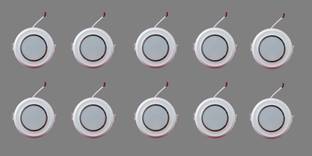 Prop It Up Prop It Up Eco Prime Led Downlighter, Led Reflector Down Light, led 3 watt Junction/deep Light with Triple Color led(White, Warm White & Off White) Pack of 10 Recessed Ceiling Light Ceiling Lamp