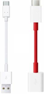 A3sprime 2Amp USB-Type C Short Length Data Sync Power Bank Charging Cable with USB-Type C OTG Cable Compatible for All C Type Smartphones OTG केबल