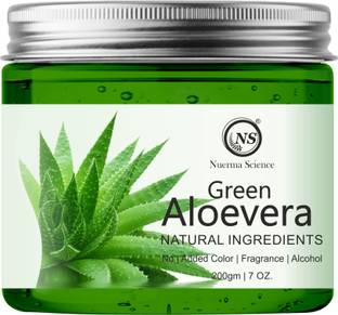 Nuerma Science Natural Green Aloe Vera Gel with Cucumber Extracts (Face Mask) No|SLS, Paraben & Artifical Color
