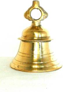 bhawani pure brass (pital)mandir ghanta tokar 1.25 kg weight (12x12x13 cm size) Brass Pooja Bell