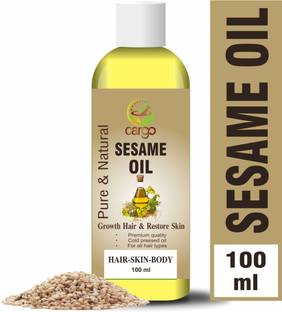 Cargo Cold Pressed (Organic) Sesame Oil for Skin, Body & Hair Oil-100ML Hair Oil