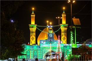 Imam hussain Night view Paper Print