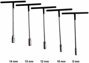 Inditrust T SPANNER (Combo) 8MM,10MM,12MM , 13MM, 14 MM Socket Set Socket Set