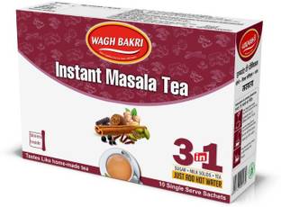 Waghbakri Masala Tea Premix, Pack of 3 - 420 g Unflavoured Instant Tea Box
