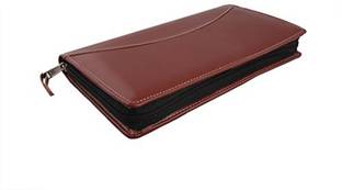 COI Brown Expendable Leatherette Cheque Book Holder/Document Holder .