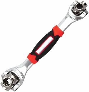 Zuperia Multipurpose Socket Wrench 48 in 1 Socket Wrench Multifunction Universal Tool with Spline Bolts 360 Degree Revolving Spanner Double Sided Rachet Wrench