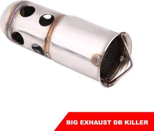 DESIKARTZ 51 mm Motorcycle Universal Racing Big Exhaust DB Killer Silencer Muffler KTM, Suzuki, Yamaha, Hero, Bajaj NA Slip-on Exhaust System