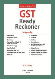 Taxmann's GST Ready Reckoner (Feb, 2020)