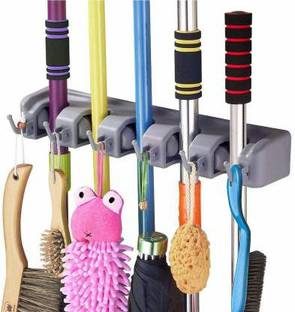 FLYNGO Grey Plastic Broom Holder