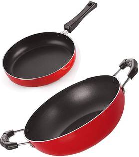 NIRLON 3 Layer Non-Stick Coating Bpa Free Pot and Pan Set Non-Stick Coated Cookware Set
